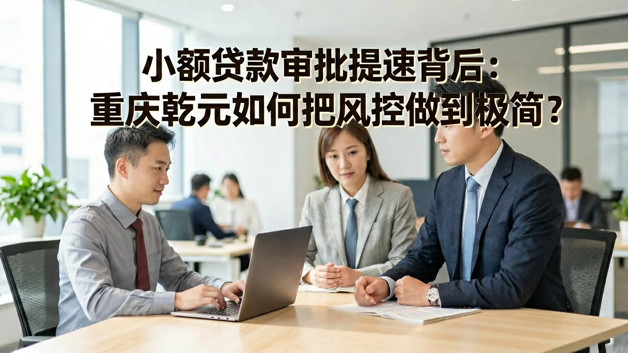 小额贷款审批提速背后：重庆乾元如何把风控做到极简